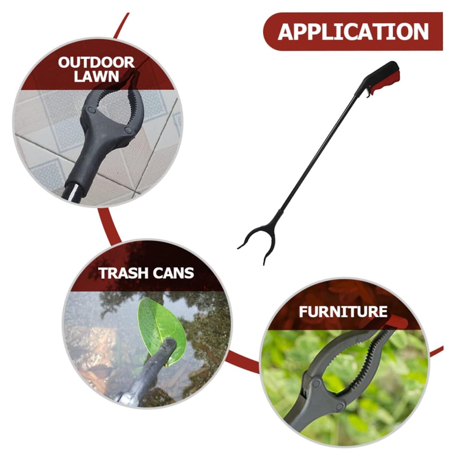 Extra Long Trash Picker Upper – Rotating Grip Arm for Litter, Elderly, Garden & Disabled Assistance Extra Long Trash Picker Upper – Rotating Grip Arm for Litter, Elderly, Garden & Disabled Assistance